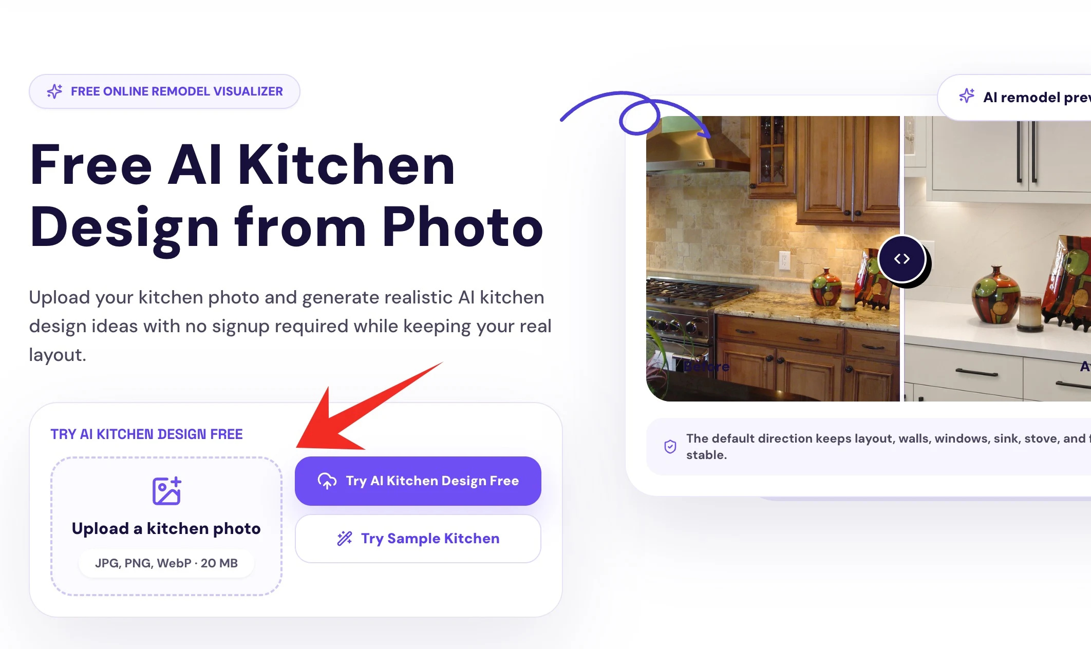 Upload your kitchen photo
