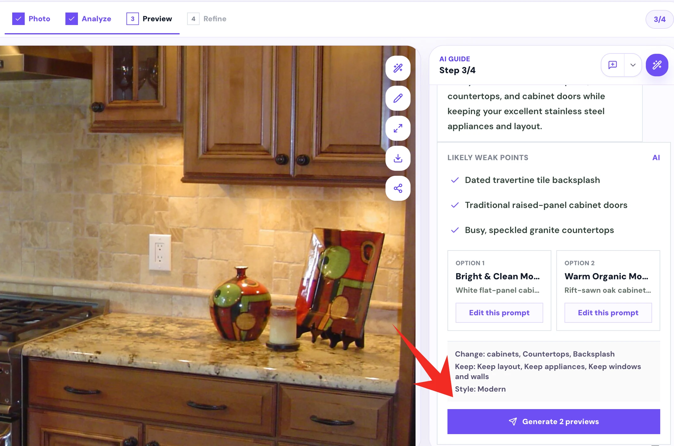 Preview design directions